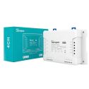 Interruttore universale smart switch WiFi controllo 4Ch linee indipendenti con temporizzazione guida DIN SONOFF 4CHR3