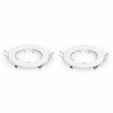 V-TAC VT-778 Recessed round GU10 and GU5.3 (MR16) led spotlight white color - pack 2 pcs - sku 3584