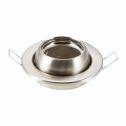 Portafaretto incasso rotondo Nickel satinato orientabile 45° GU10