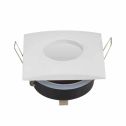 Plafond IP44 Carré Alliage de zinc GU10 Blanc Mat pour Spot LED - 3615