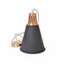 Moderne lumière Pendant 1MT E27 Elegant Stylish Ф220mm - Mod. VT-7520 SKU 3700 - Sand Finish Noir