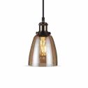 Vintage Pendant Light 1MT E27 Elegant Stylish Ф140mm Glas - Mod. VT-7140 SKU 3736 - Amber