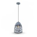 Pendant Light 1MT E27 Elegant Stylish Ф200mm Mod VT-7200 - SKU 3822 - Metal Matt Grey