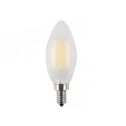 LampadinaLED Candela filamento Vetro Opaco 4W E14 2700K Dimmable