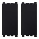 ETTROIT fake key cover pole black color compatible Vimar Arke (set of 2) - VA0100