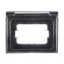 ETTROIT AN3103 Boîtier Universel IP44 3P Noir Pour Boitier 503 Compatible Bticino Vimar Gewiss