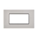 ETTROIT AN84401 Plaque en verre Moon Série 4P Couleur Blanc Compatible avec Bticino Axolute