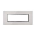ETTROIT AN84601 Plaque en verre 6P Série Moon Couleur Blanc Compatible avec Bticino Axolute
