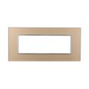 ETTROIT AN84611 Plaque en Verre Série Lune 6P Couleur Or Compatible avec Bticino Axolute