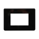 ETTROIT AN87302 Plaque fine fine 3P couleur Noir Compatible avec Bticino Axolute Air