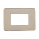 ETTROIT AN87309 Plaque fine 3P Moon Series Couleur sable compatible avec Bticino Axolute Air