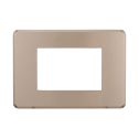 ETTROIT AN87310 Plaque fine 3P couleur Bronze Compatible avec Bticino Axolute Air