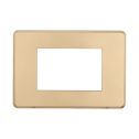 ETTROIT AN87311 3P Slim Slim Plate Moon Series Couleur Or Compatible avec Bticino Axolute Air