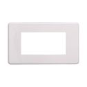 ETTROIT AN87401 4P Slim Thin Plate Moon Series Couleur Blanche Compatible avec Bticino Axolute Air