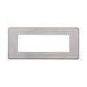 ETTROIT AN87606 Plaque fine 6P série Moon couleur argent compatible avec Bticino Axolute Air
