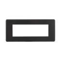 ETTROIT AN87607 Plaque fine 6P série Moon couleur acier foncé compatible avec Bticino Axolute Air
