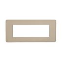 ETTROIT AN87609 Plaque fine fine 6P couleur sable compatible avec Bticino Axolute Air