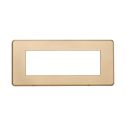 ETTROIT AN87611 Plaque fine 6P série Moon couleur or compatible avec Bticino Axolute Air