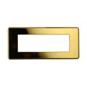 ETTROIT AN87612 Plaque fine 6P couleur Or poli Compatible avec Bticino Axolute Air
