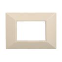 ETTROIT AN90309 Plaque Pyramide 3P Série MOON Couleur Sable Compatible avec Bticino Axolute