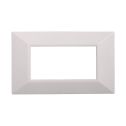 ETTROIT AN90401 4p Plaque Pyramide Série Lune Couleur Blanc Compatible avec Bticino Axolute