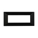 ETTROIT AN90602 6P Plaque Pyramide Moon Série 6 Couleur Noir Compatible avec Bticino Axolute