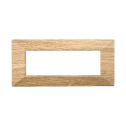ETTROIT AN90605 6P Plaque Pyramide Couleur Bois Foncé Série Lune Compatible avec Bticino Axolute
