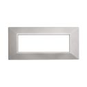 ETTROIT AN90606 Plaque Pyramide Série Lune 6P Couleur Argent Compatible avec Bticino Axolute