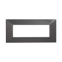 ETTROIT AN90607 Plaque Pyramide Série Lune 6P Couleur Acier Foncé Compatible avec Bticino Axolute