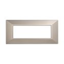 ETTROIT AN90608 6P Plaque Pyramide Couleur Titane Compatible avec Bticino Axolute