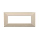 ETTROIT AN90609 Plaque Pyramide 6P Couleur Sable Compatible avec Bticino Axolute