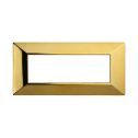 ETTROIT AN90612 6P Plaque Pyramide Couleur Or Poli Compatible avec Bticino Axolute