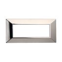 ETTROIT AN90613 6P Plaque Pyramide Série Lune Couleur Chrome Poli Compatible avec Bticino Axolute