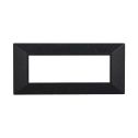 ETTROIT AN90624 6P Plaque Pyramide Série Lune Couleur Noir Vif Compatible avec Bticino Axolute