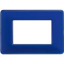 BTICINO matix - 3-Modul-3-P-Platte, Kobaltfarbe AM4803CBU