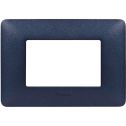 Bticino matix - assiette 3p bleu mercure 3 places
