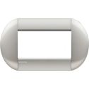 BTICINO LIVING LIGHT LL - 4P 4-Modul-Abdeckplatte, Farbe Tech-Grau