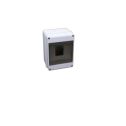 Centralino da parete serie slim 4/5 moduli grigio RAL 7035 con sportello trasparente fumè 118 x 158 x 94mm IP65 FAEG - FG14205