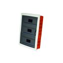 54 module flush-mounted switchboard with white frame and smoked door 455 x 590 x 100 mm IP40 FAEG - FG14354