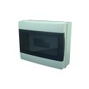 Waterproof wall-mounted switchboard 12 modules with smoked door 290x240x105mm IP65 FAEG - FG14512