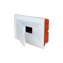 Tableau d'encastrement 12 modules avec cadre blanc et porte blanc 315x215x75mm IP40 FAEG - FG14612