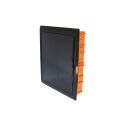 Centralino da incasso 54 moduli con cornice nera e portello fumè 450x510x100mm IP40 FAEG - FG14754