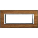 Bticino Axolute – 6P-Teller aus Teakholz HA4806LTK