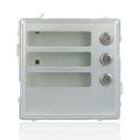 URMET 1148/13 - Sinthesi S2 module in anodized aluminium, three call buttons in polished steel