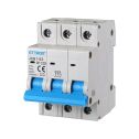 Ettroit JX132560 Interruttore magnetotermico automatico 3P 25A 380V 6kA 3 Moduli DIN