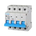 Disjoncteurs Thermique-magnétique pour la protection 4P 25A 220V 380V Salvavita 4 Modules DIN Ettroit JXB1-63-4P-25A