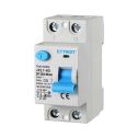 Interrupteur différentiel pur 2P 25A 6kA 30mA 220V Salvavita 2 Modules DIN Ettroit JXL1-63-2P-25A