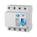 Earth leakage circuit breaker 4P 63A 6kA 30mA 380V Salvavita 4 Modules DIN Ettroit JXL1-63-4P-63A