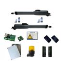 Kit portail battant 2 vantaux 3m MISTRAL 400 RC 433MHZ FAAC GENIUS automatisme max 350kg/vantail - 51700781