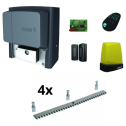 Kit portail coulissant Came U2313 BX-78 800KG + 4M Crémaillère galvanisée